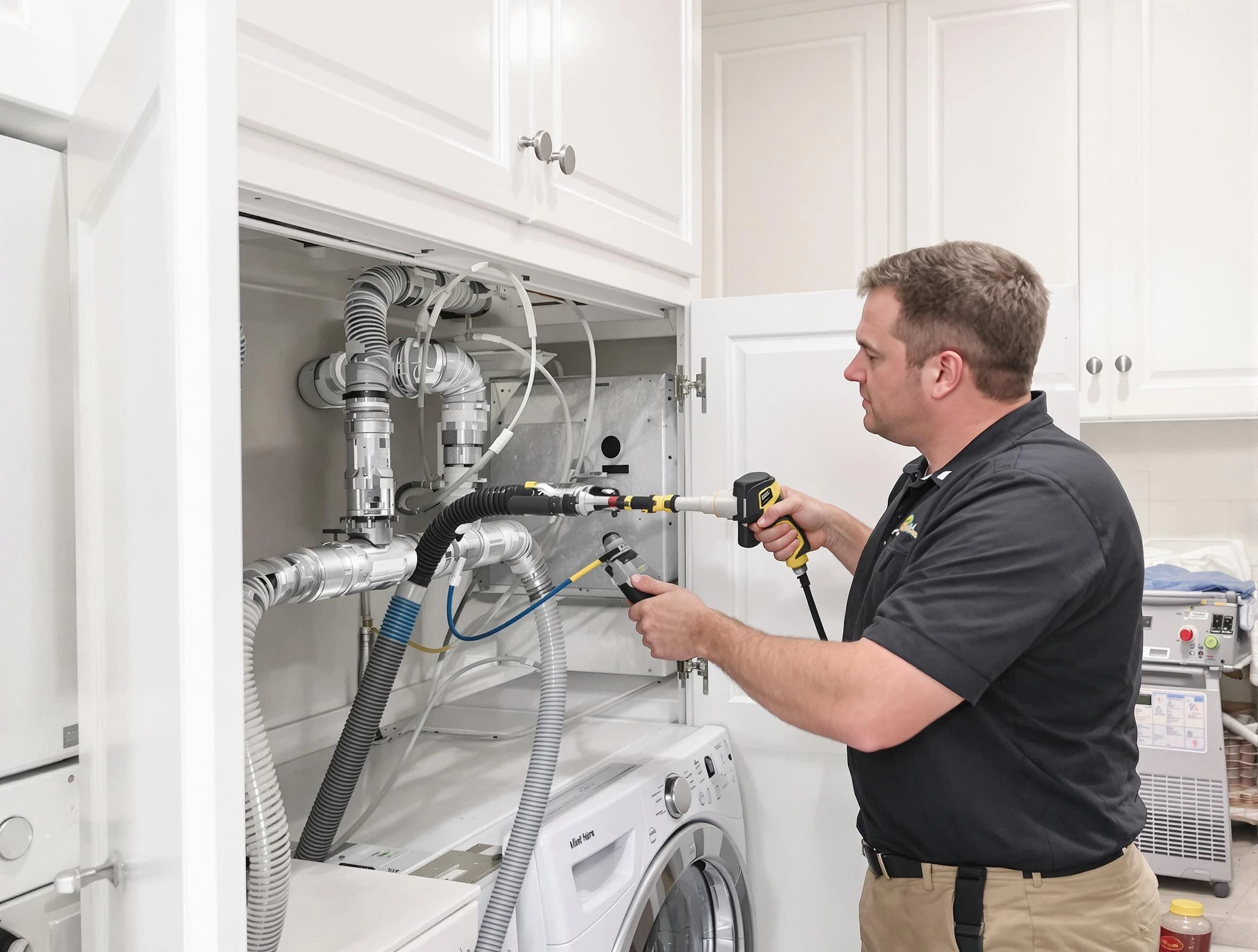 Bon Air Dryer Vent Cleaning professional removing severe blockage from a clogged dryer vent in Bon Air