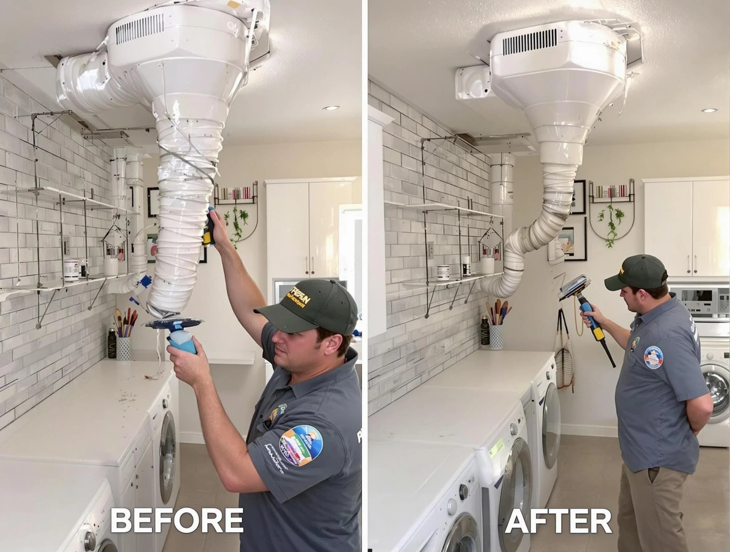 Professional dryer exhaust vent cleaning by Bon Air Dryer Vent Cleaning in Bon Air