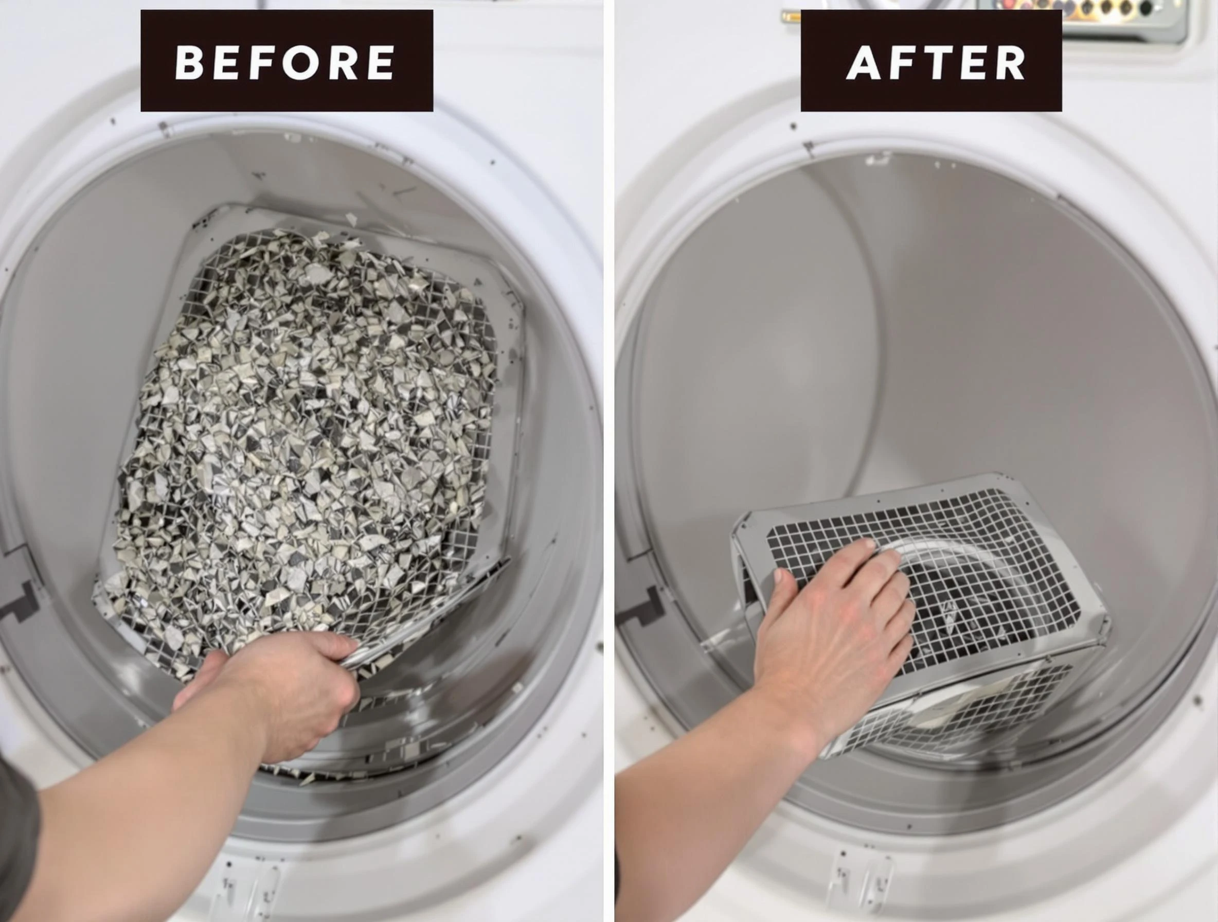 Professional lint trap cleaning by Bon Air Dryer Vent Cleaning in Bon Air